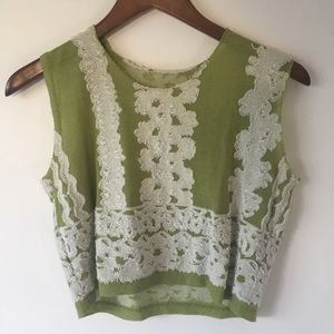 Atsuro Tayama distressed crop top